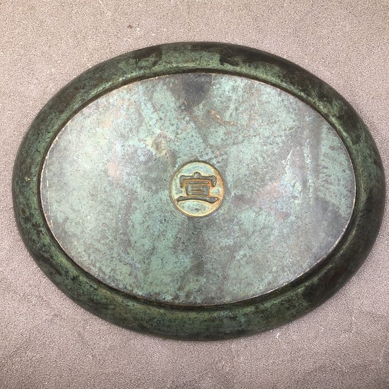 銅器 銅盤 銅皿 花開富貴盤   開運 風水 招財 置物 工芸品