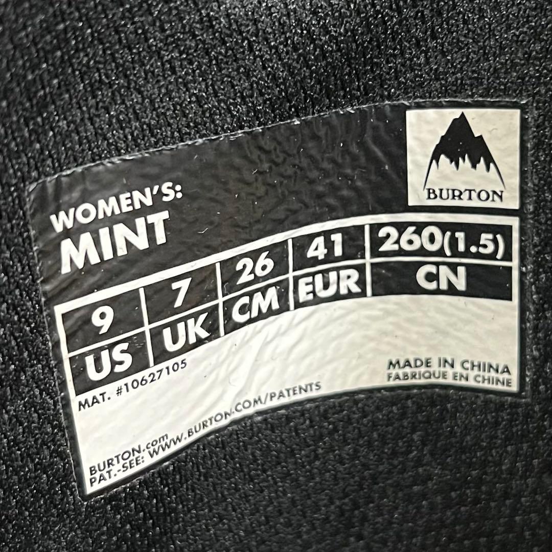 【美品_即日発送】BURTON スノボブーツMINT ミント 26.0cm