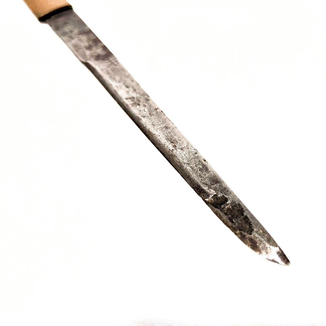 【鑑定済】時代刀装具 小柄【銘 井上真改】