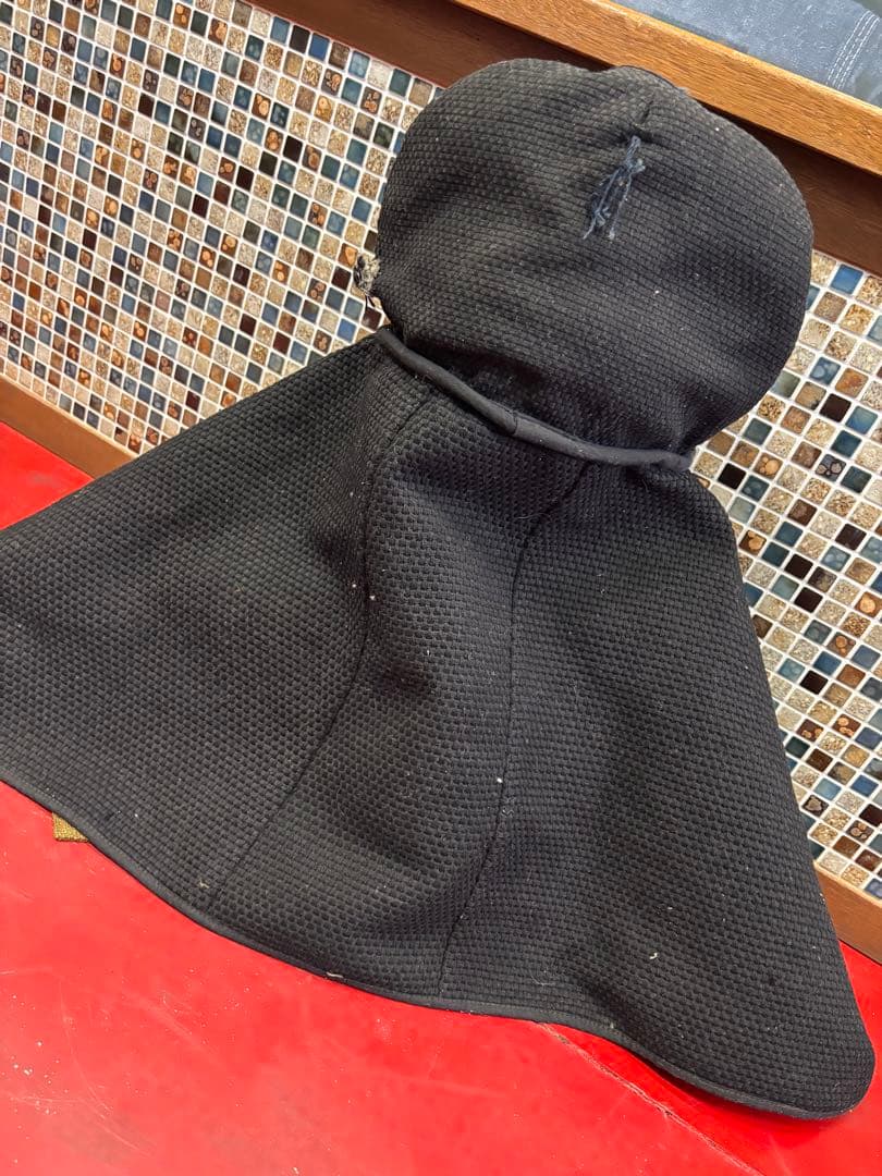 ◆ ジャパンアンティーク　消防団　防火頭巾　状態C