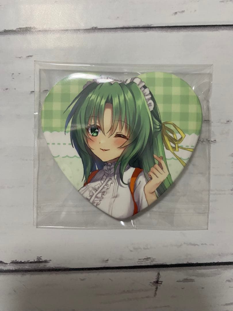 ひぐらしのなく頃に 缶バッジ 喫茶 カフェ ウェイトレス 梨花 詩音 羽入