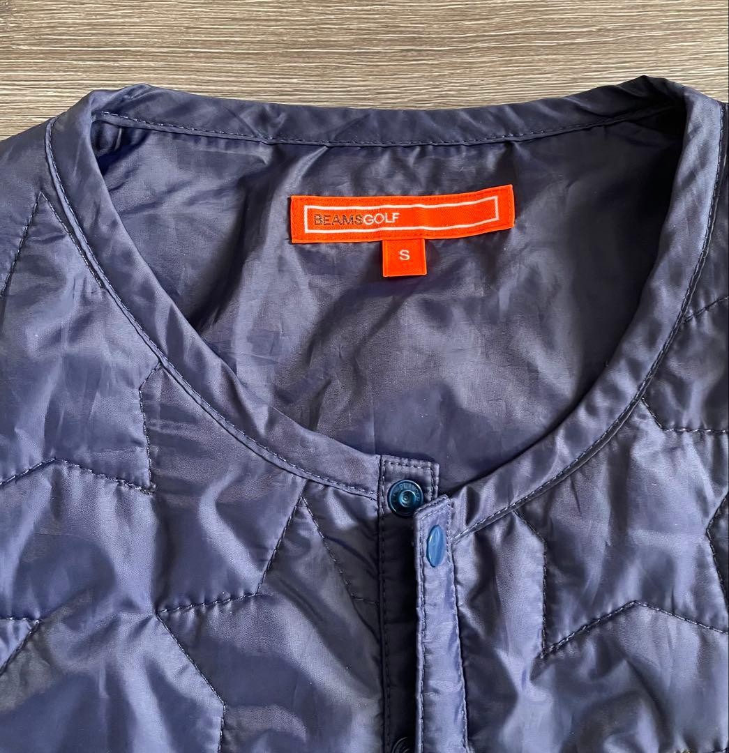 【美品】ビームスゴルフ　レディース　キルティングジャケット　サイズS ネイビー