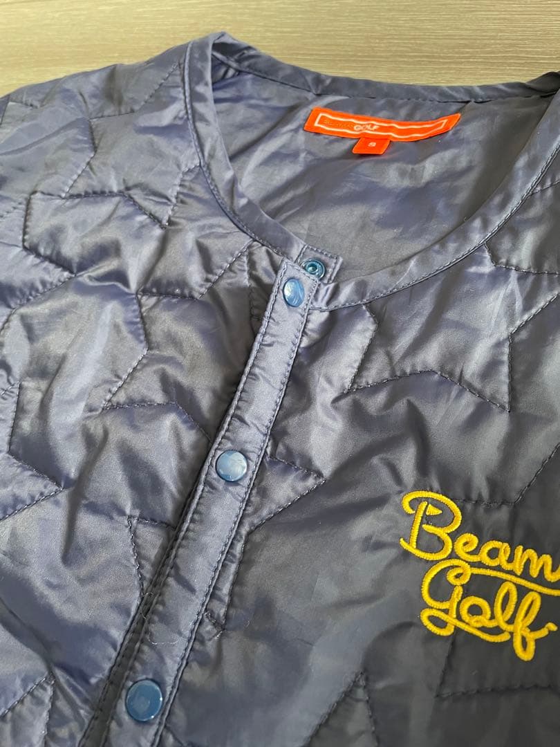【美品】ビームスゴルフ　レディース　キルティングジャケット　サイズS ネイビー