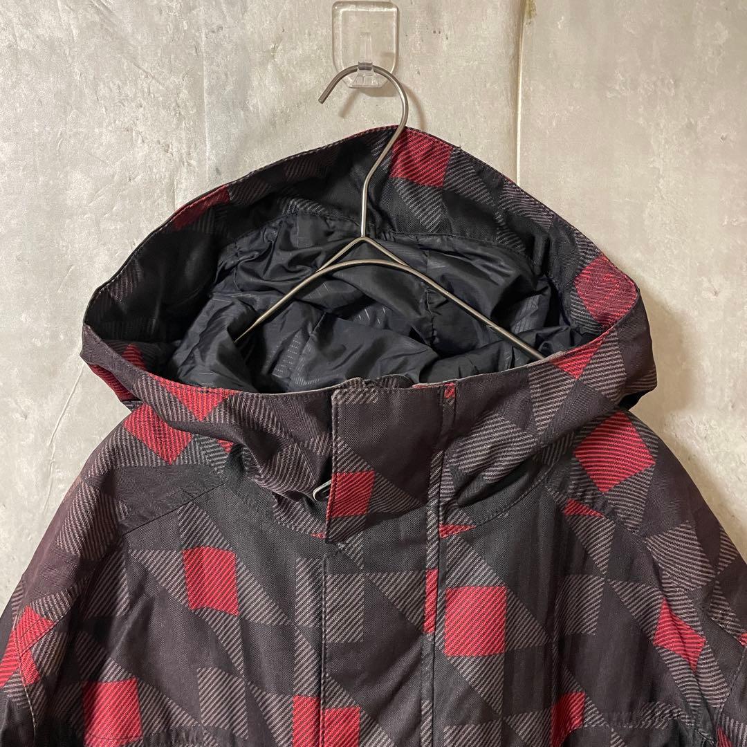 BURTONバートンスキージャケットスノーボードウェアパーカーフード黒ブラック赤