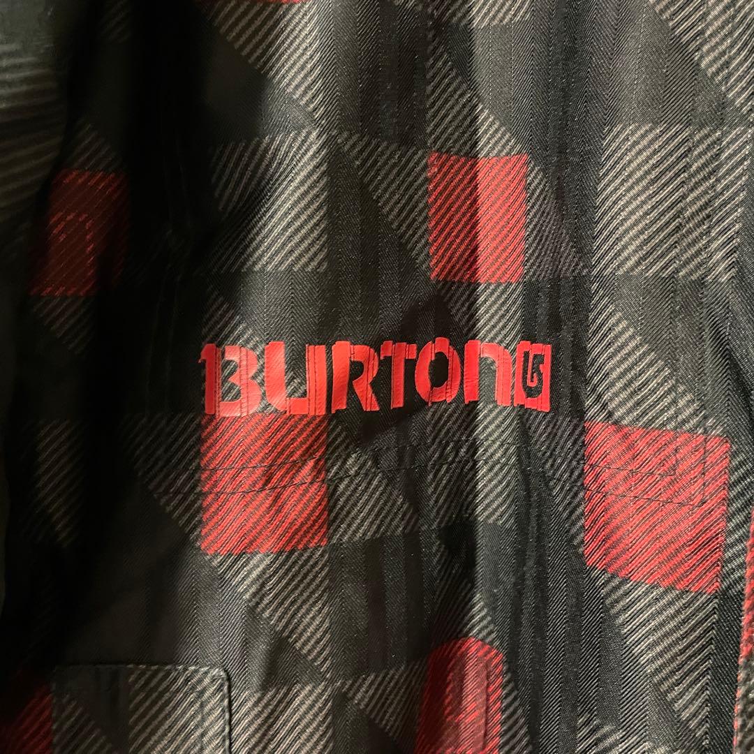 BURTONバートンスキージャケットスノーボードウェアパーカーフード黒ブラック赤