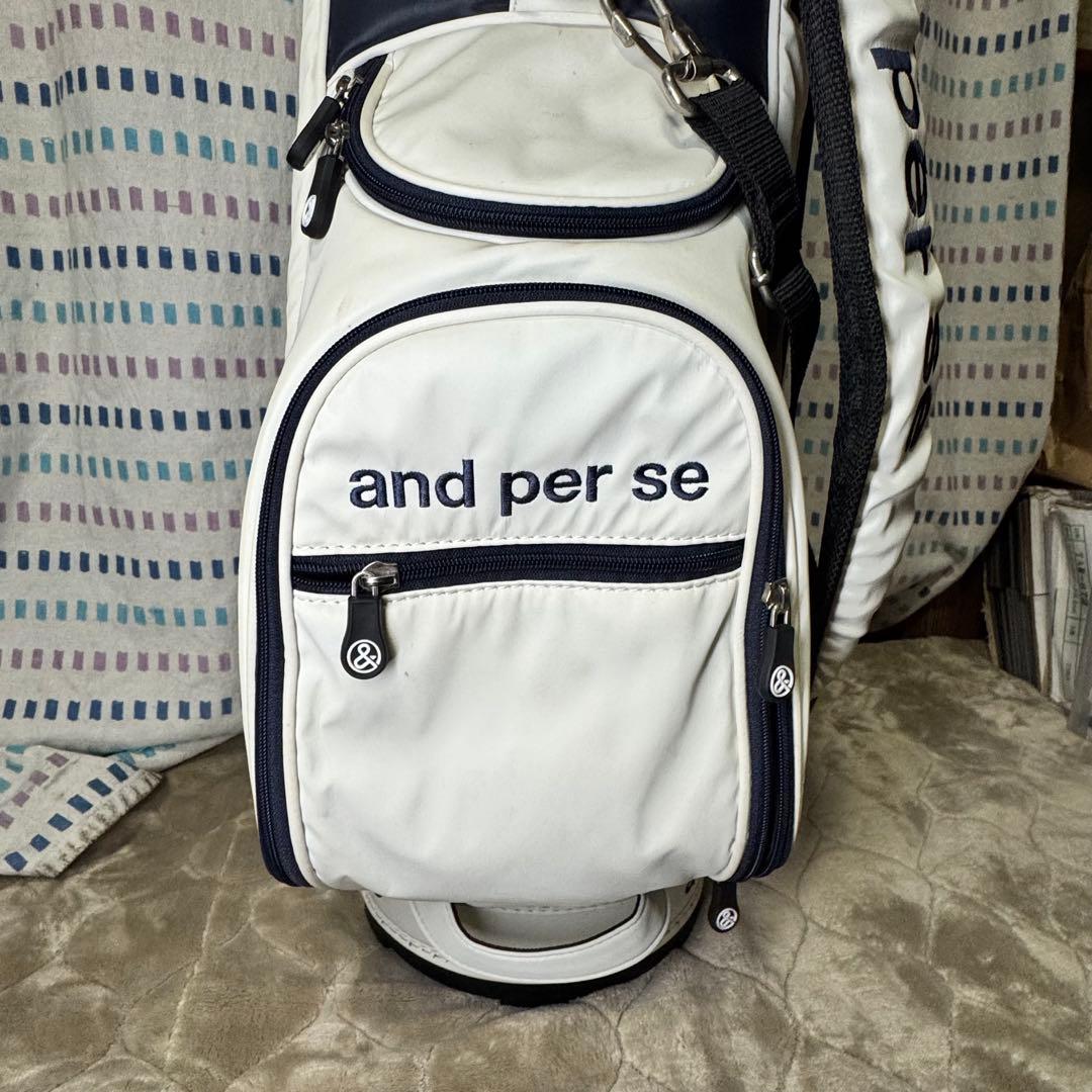 and per se ゴルフバッグ キャディバッグ アンパスィ 少し訳あり