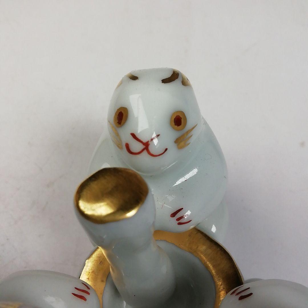 Ｗ４９　蓋置　『三ツ兎　蓋置』『高野昭阿弥 造』　共箱　茶道具