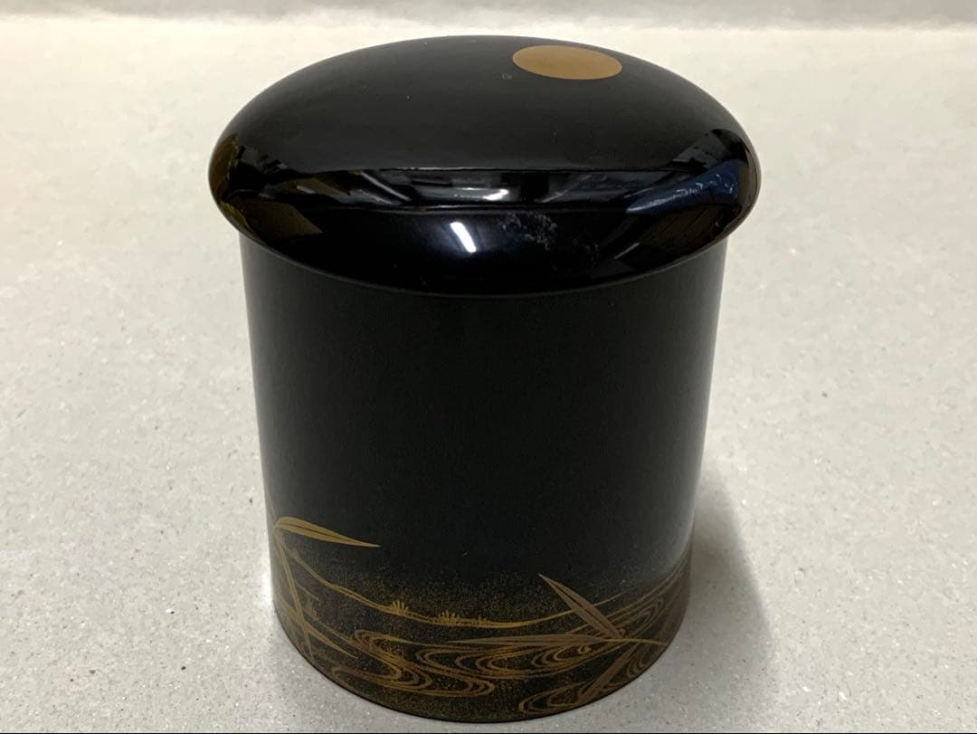 平安光入 鈴木光入 広沢蒔絵 金輪寺茶入 茶器 棗 茶道具 薄茶器 茶道具