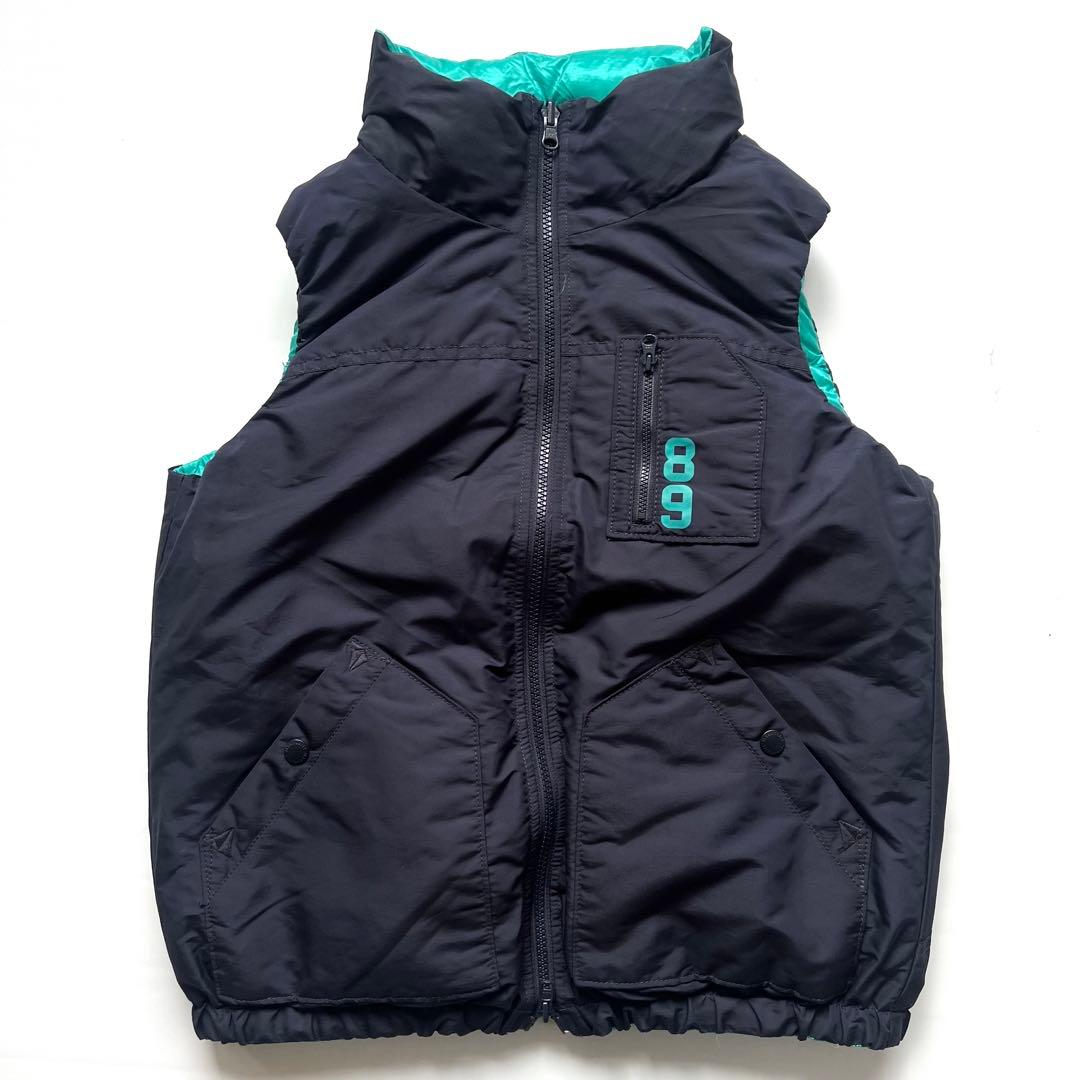 Pearly gates パーリーゲイツ　ダウンベスト　リバーシブル　ワッペン