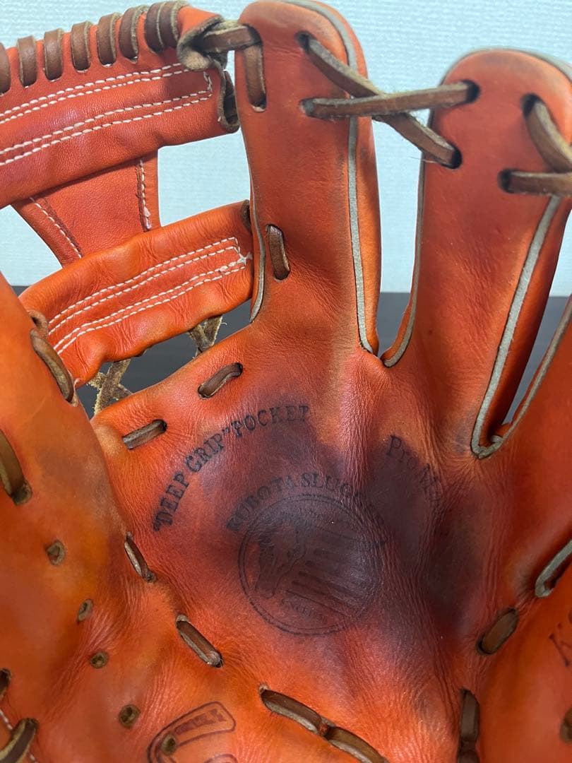久保田スラッガー　グローブ　軟式用　内野用　右投げ用　オレンジ 大人用