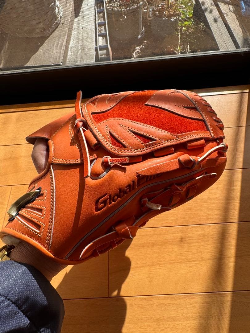 Global Elite 硬式グローブ オレンジ