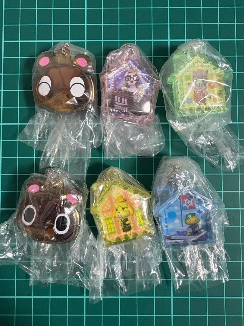 【新品未開封】どうぶつの森 村のクリスタルマスコット全6種 コンプリートセット