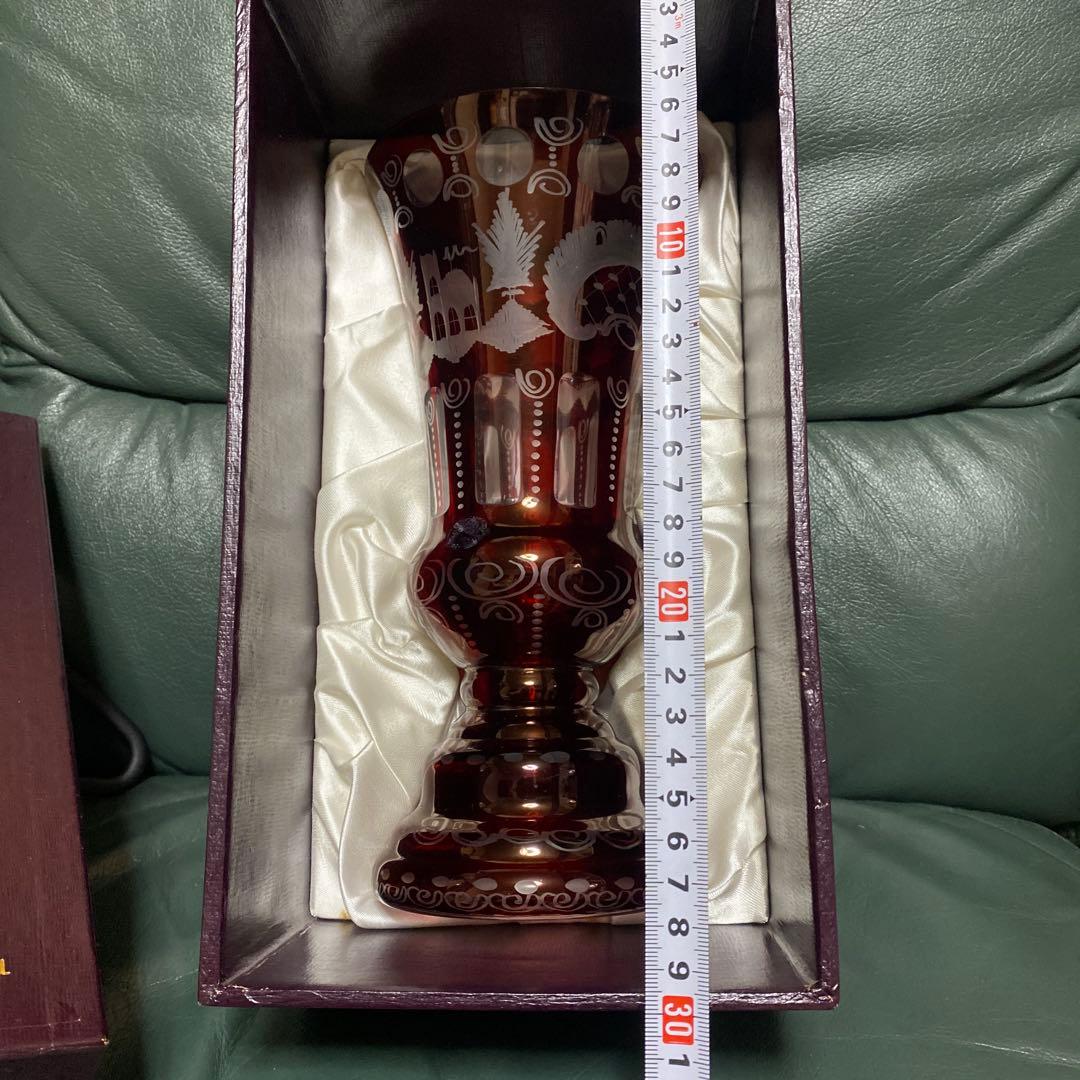 レトロ⭐️チェコスロバキア時代　ボヘミアガラスエガーマンコレクション