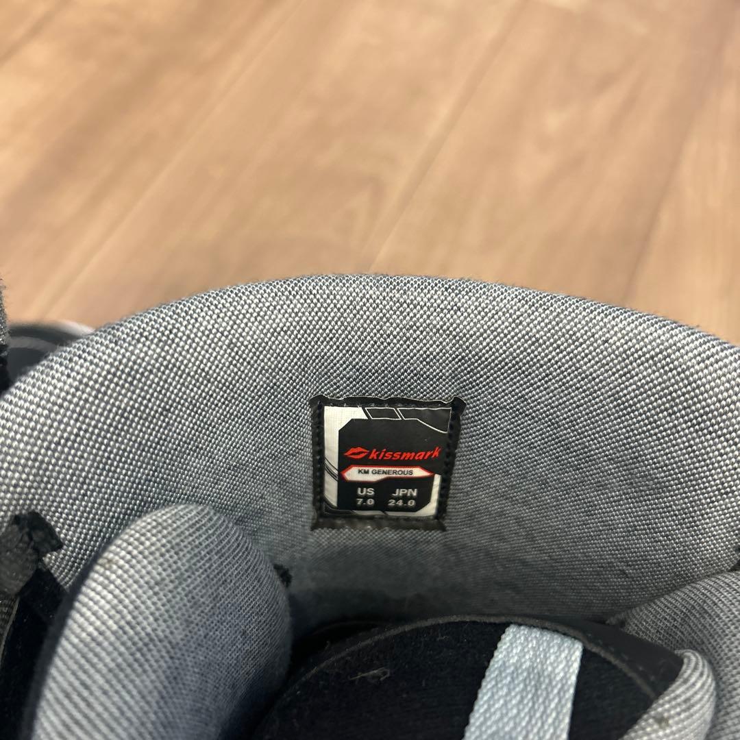 キスマーク　BOAシステム ブラック スノーボードブーツ　24cm