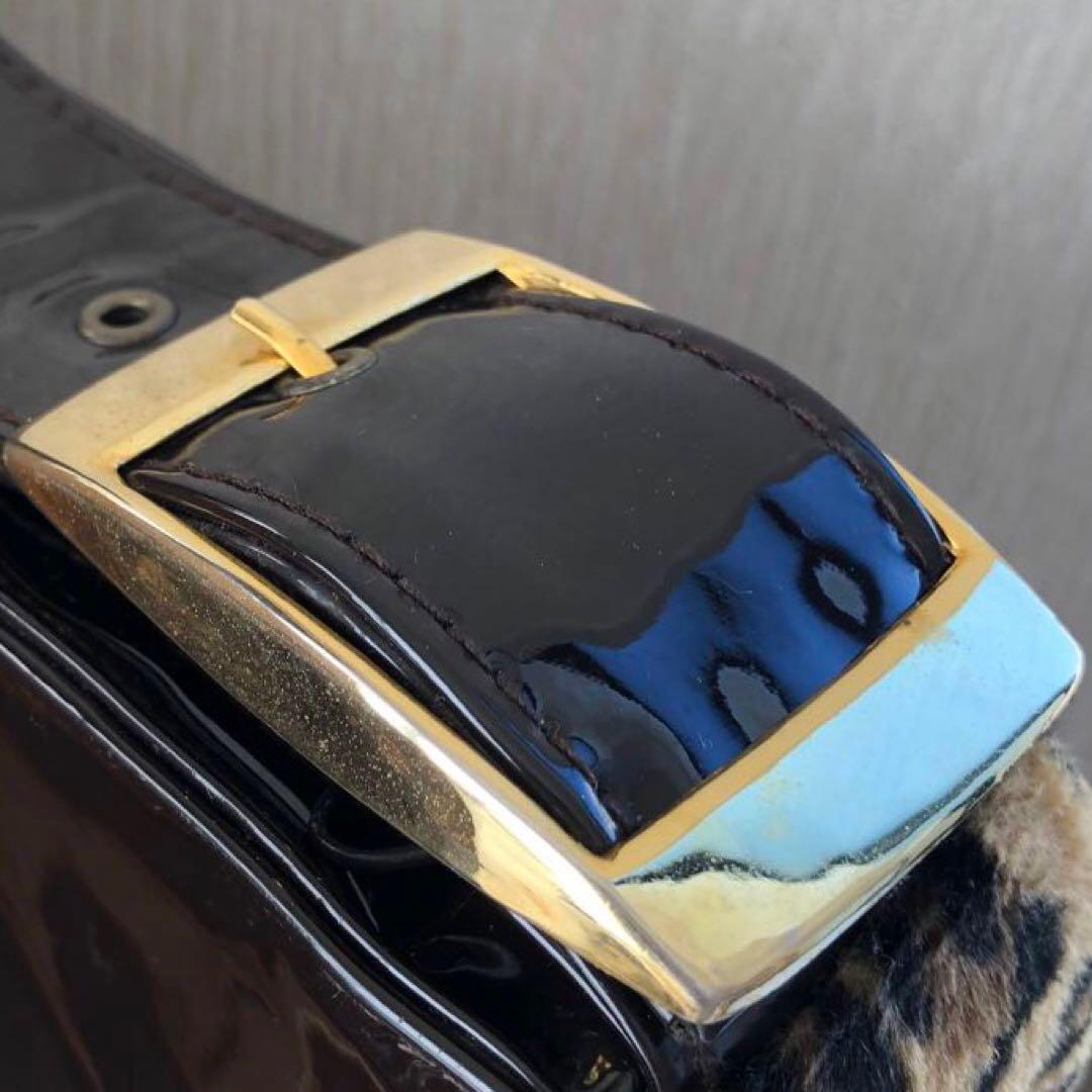 平成レトロ　1997年　サンリオハローキティ　 ヒョウ柄肩掛けバッグ　レア