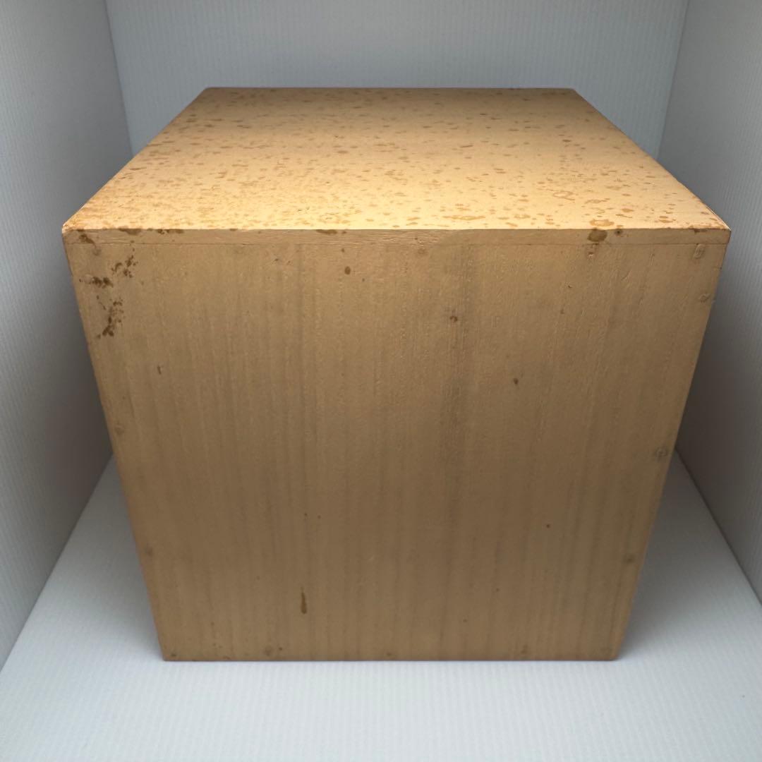 未使用 木彫 獅子頭 横山一夢作 木製 獅子 置物 共箱 説明書 作家物