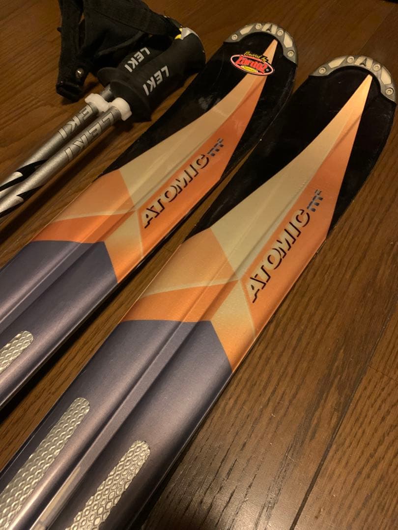 スキー ATOMIC m2tron 161 + LEKI DEMO CARBON PRO