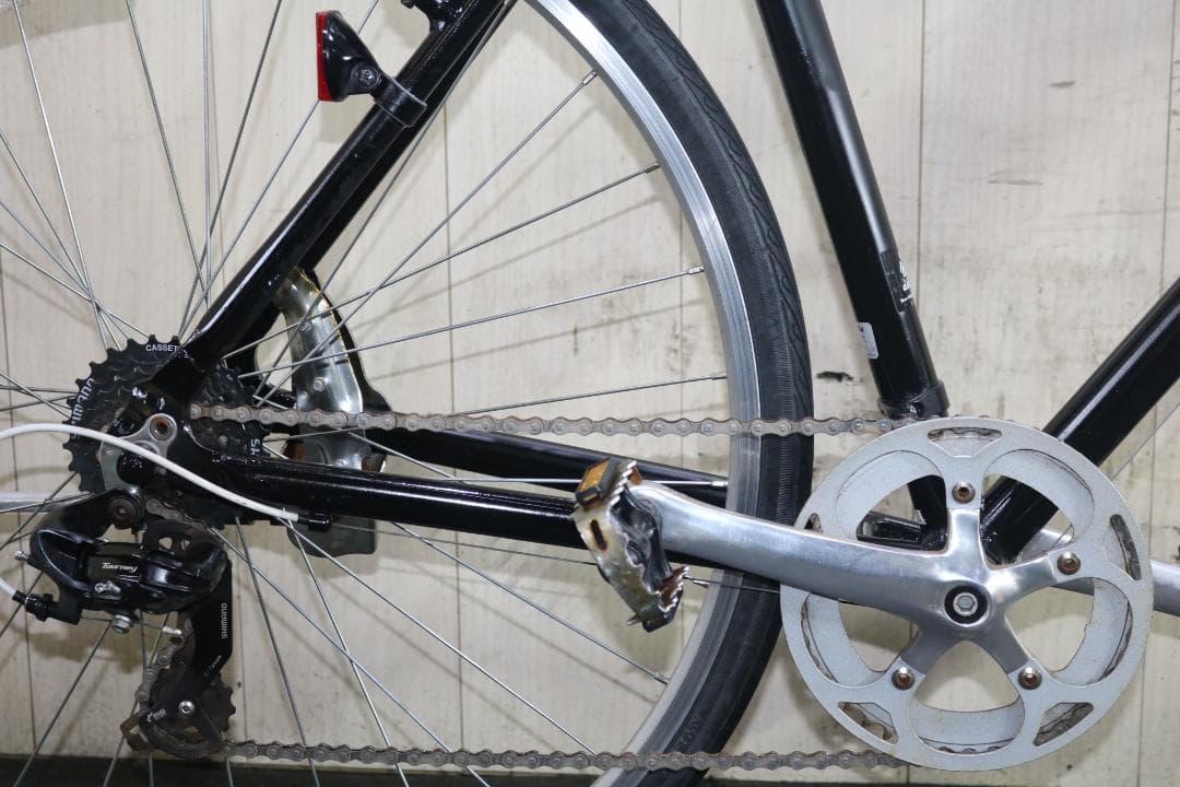 あさひ製WEEKEND アルミ 700C 7速 510mm BLACK クロス