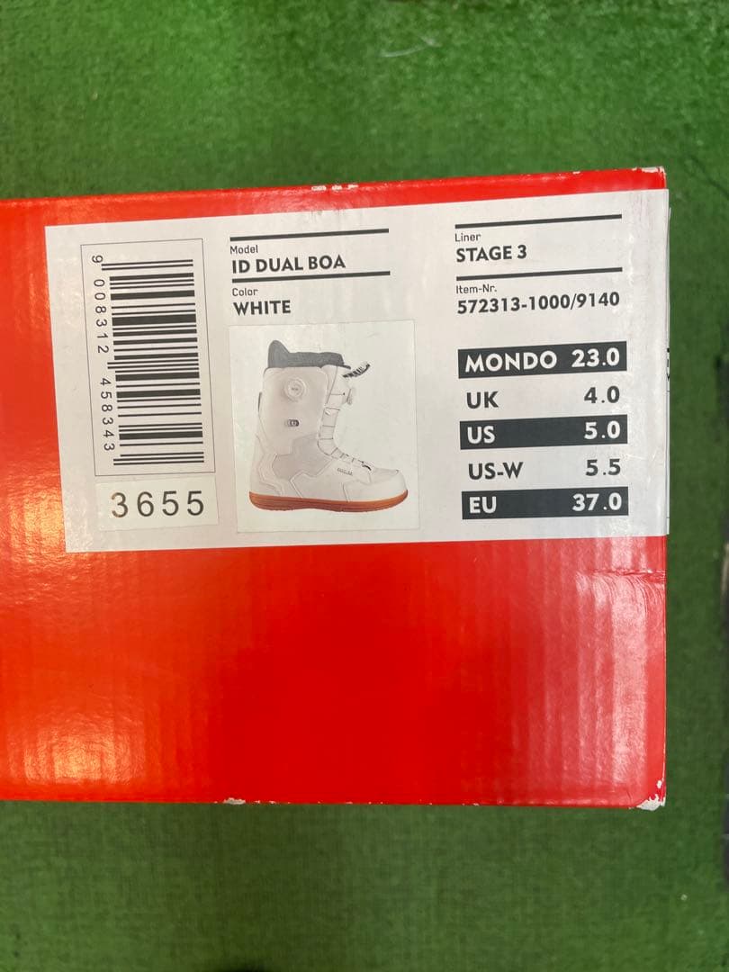 ID DUAL BOA ホワイト スノーボードブーツ 23.0