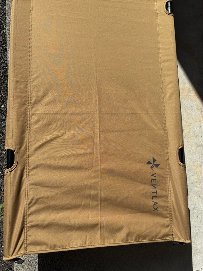 ベントラックス　アジャスタブルコット　2WAY　ベージュ　アウトドア　ステッカー