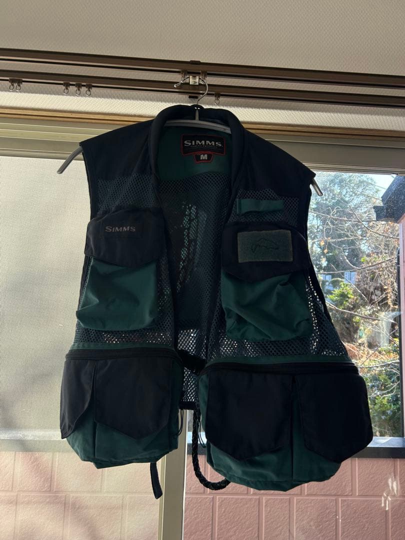 SIMMS フィッシングベスト Mサイズ ネット付き