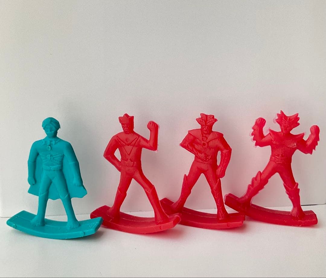 昭和レトロ　レインボーマン　ポリ人形　レア　4点セット