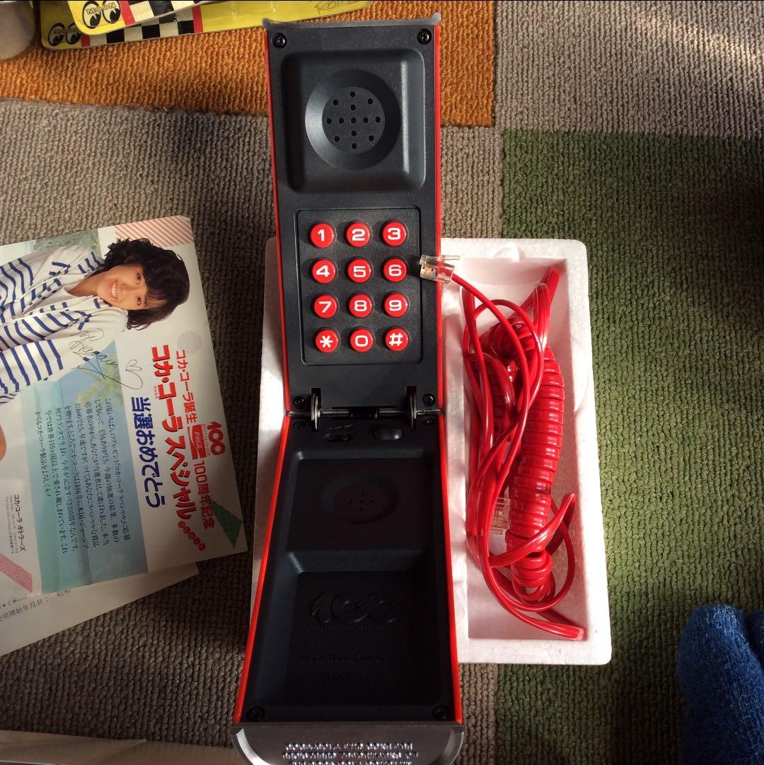 デッドストック コカコーラ100周年記念 缶型電話機 非売品 箱付 完品 未使用