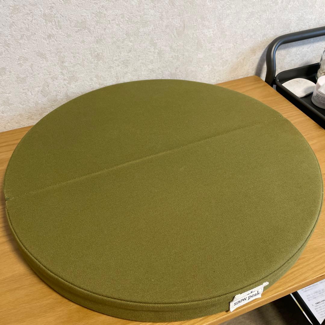 【2個セット】スノーピーク　ラウンジクッション グリーン 円形
