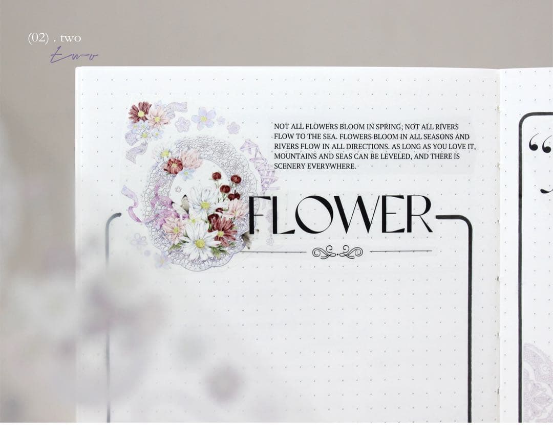 moodtape《花野似梦》海外マスキングテープ　マステ 【1803】