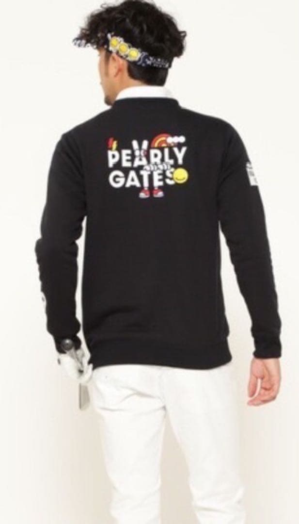 新品 正規品 パーリーゲイツ どうしちゃったPGスウェット 紺 サイズ6 XL