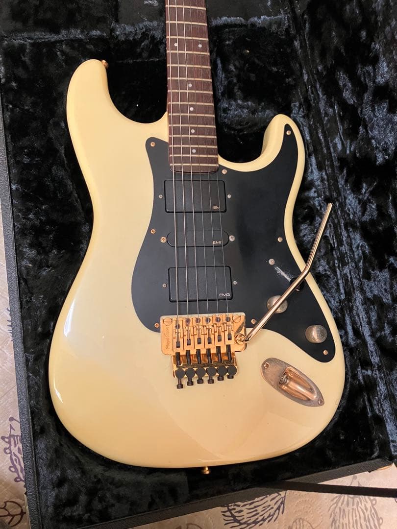 Moon エレキギター フロイドローズゴールド EMG HSH 1990年前後