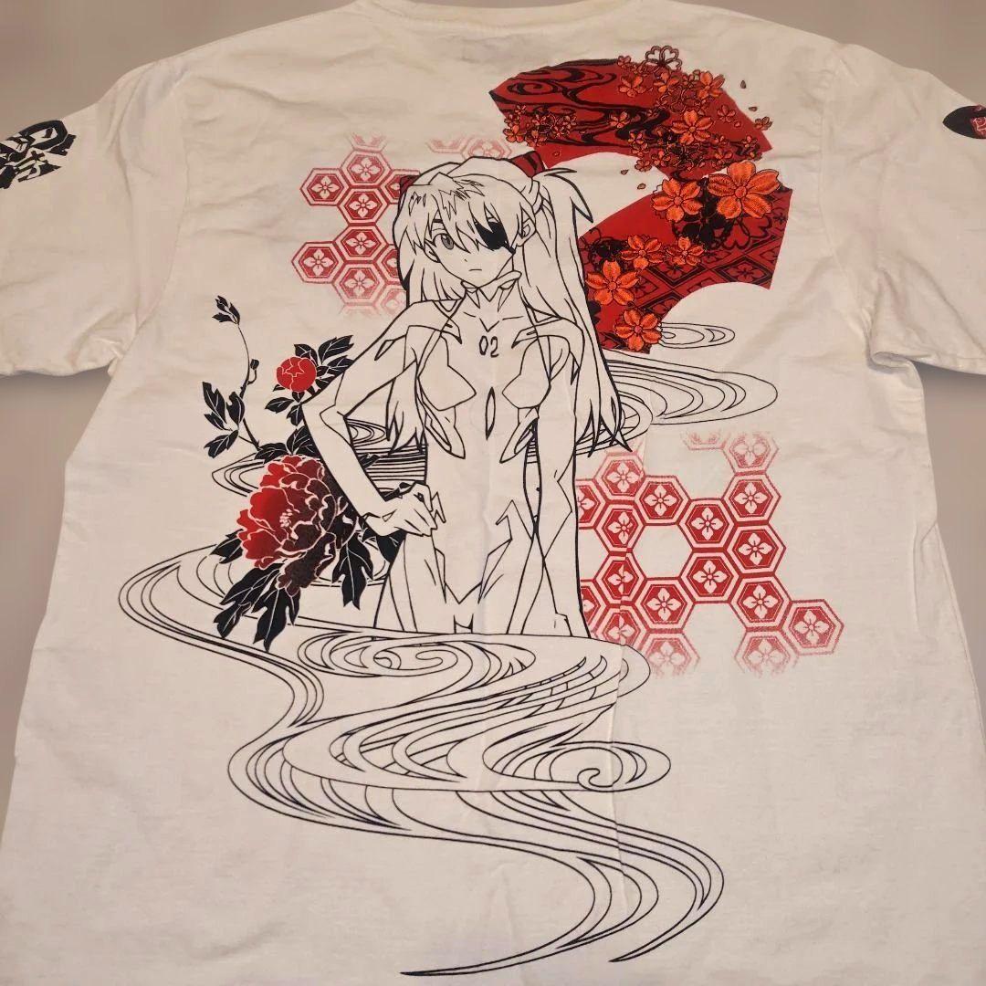 美品 エヴァンゲリオン　NERV×錦　アスカ Tシャツ　Lサイズ