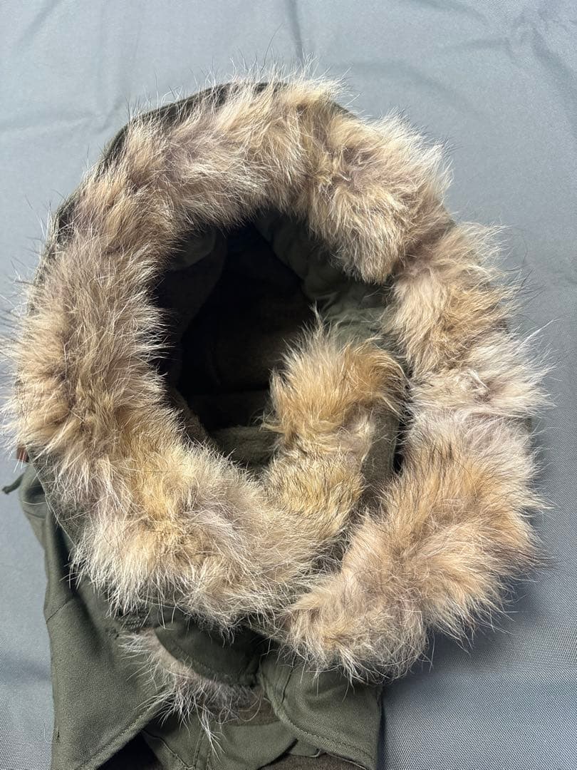 M-51 パーカー用フード　白ラベル