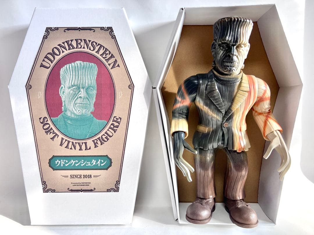 片桐仁ソフビ展 ウドンケンシュタイン 備前焼風 ソフビ 限定 ボックス付き