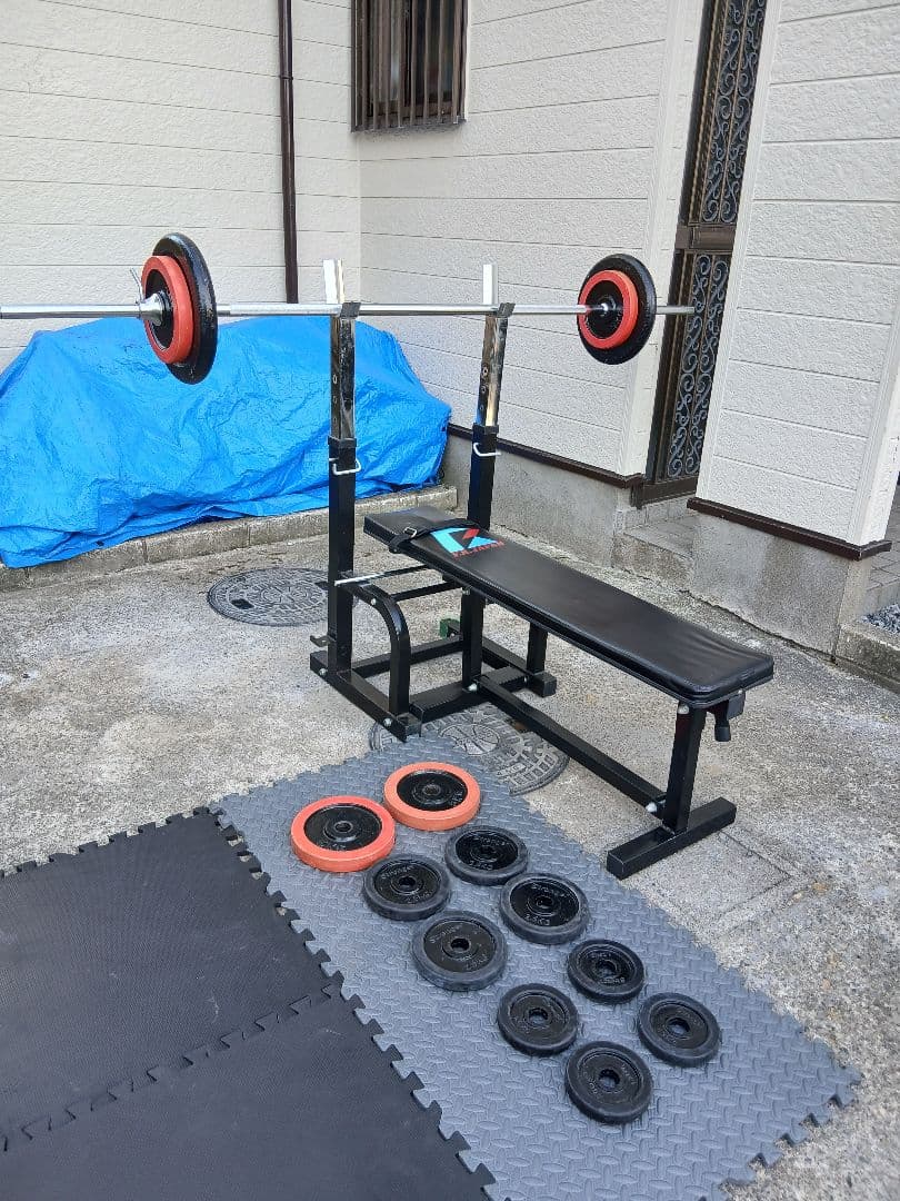 FIGHTING ベンチプレートセット 計65Kg 引き取限定