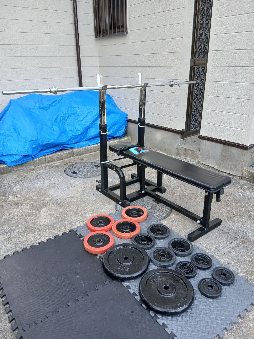 FIGHTING ベンチプレートセット 計65Kg 引き取限定