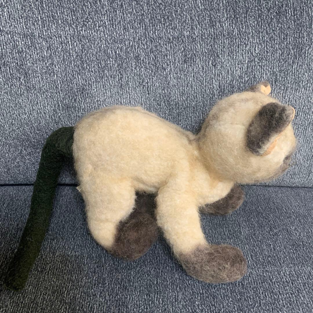 セキグチ　猫　ぬいぐるみ　LOVELOVE リアル　ビンテージ　レトロ　シャム猫