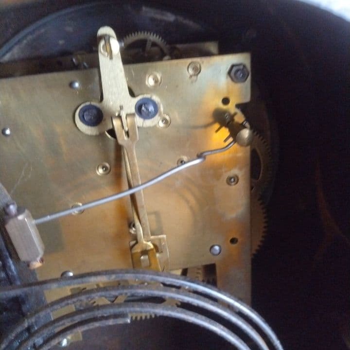 イギリスアンティーク1931年 アナログ時計 木製阪急「英国アンティーク展」購入