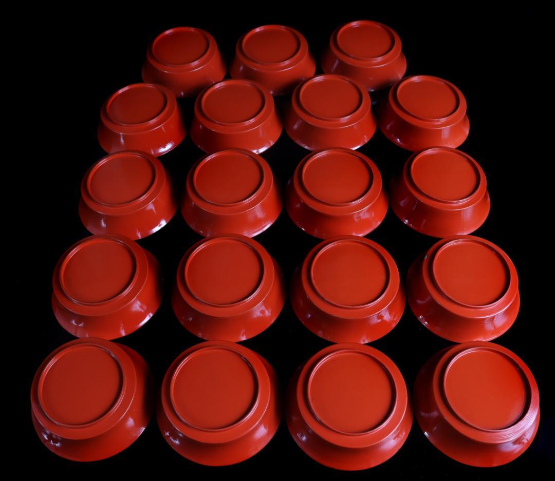 塗師橘屋友七 木皿 19枚 銘々皿 菓子皿 共箱