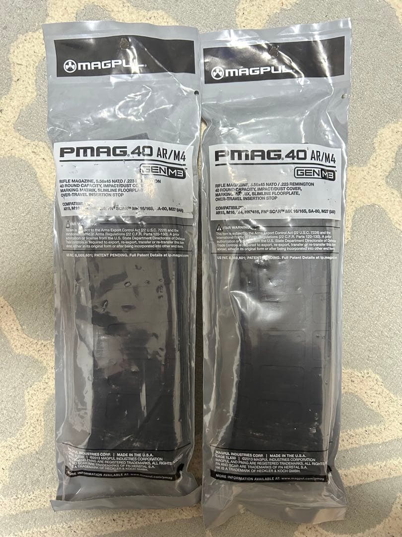 MAGPUL PMAG 40 AR/M4 GEN M3 マガジン2本