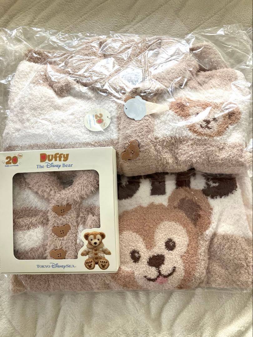 ダッフィー ぬいぐるみコスチューム カーディガン　ブランケット　ジェラピケ