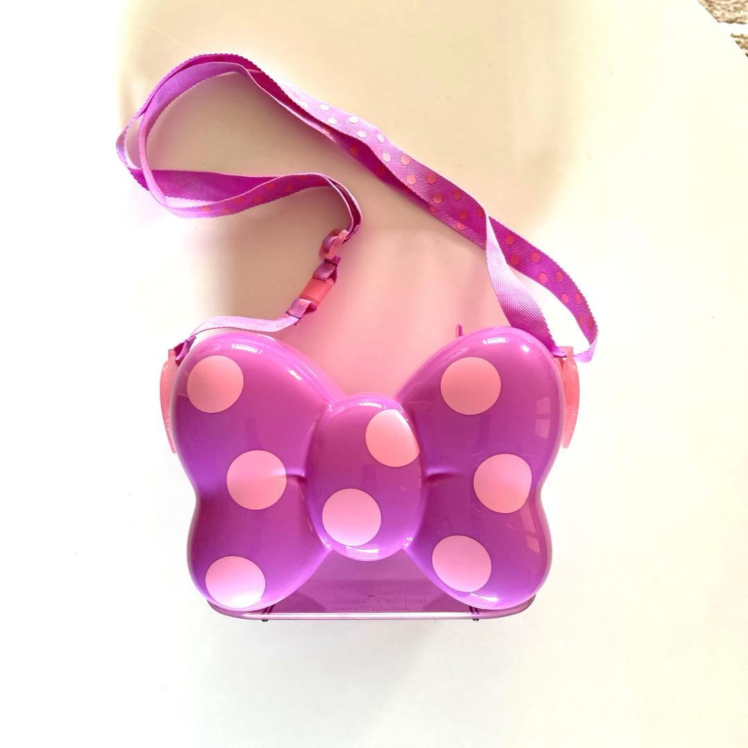 ディズニー　ミニー　デイジー　リボンポップコーンバケット　レッド　パープル　廃盤