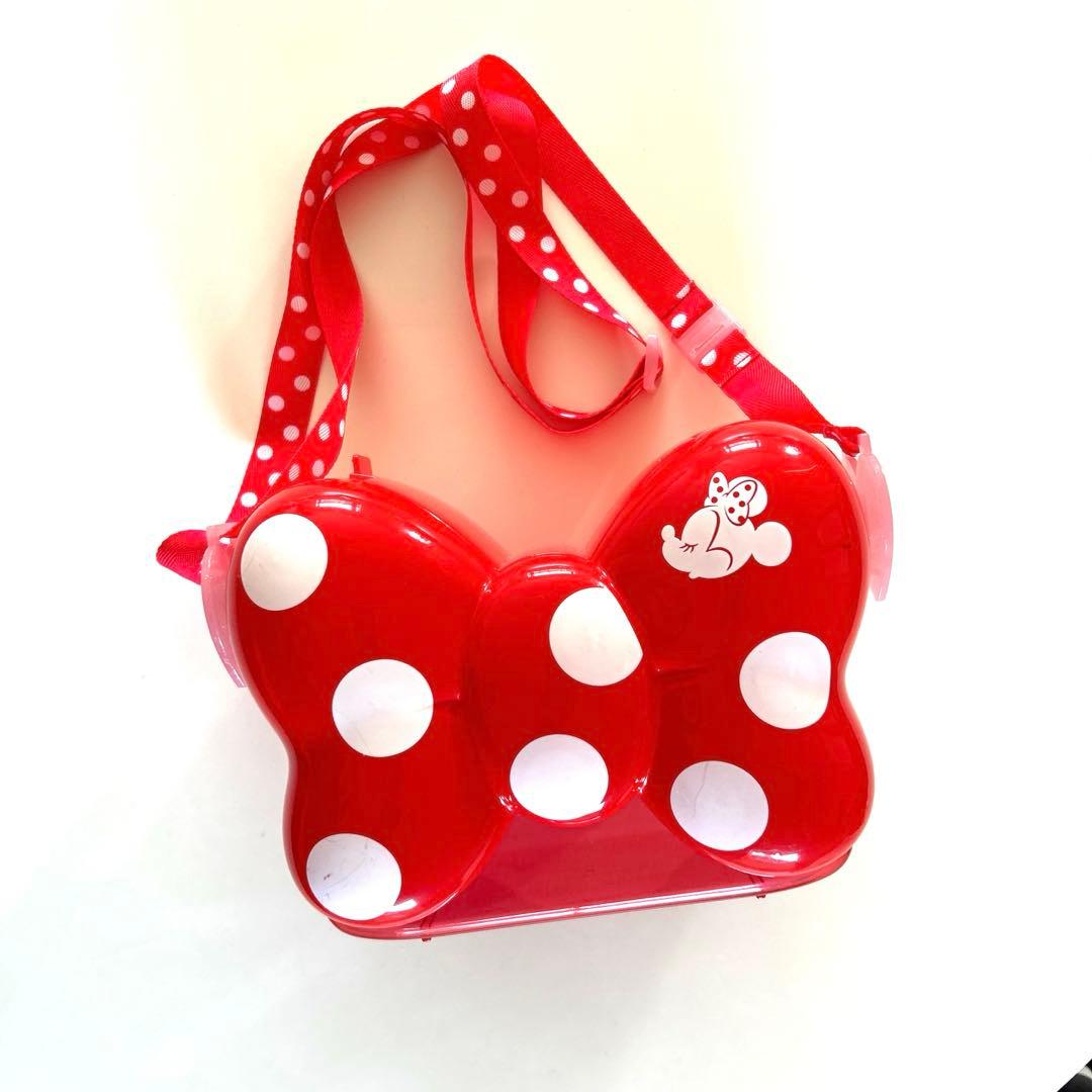 ディズニー　ミニー　デイジー　リボンポップコーンバケット　レッド　パープル　廃盤