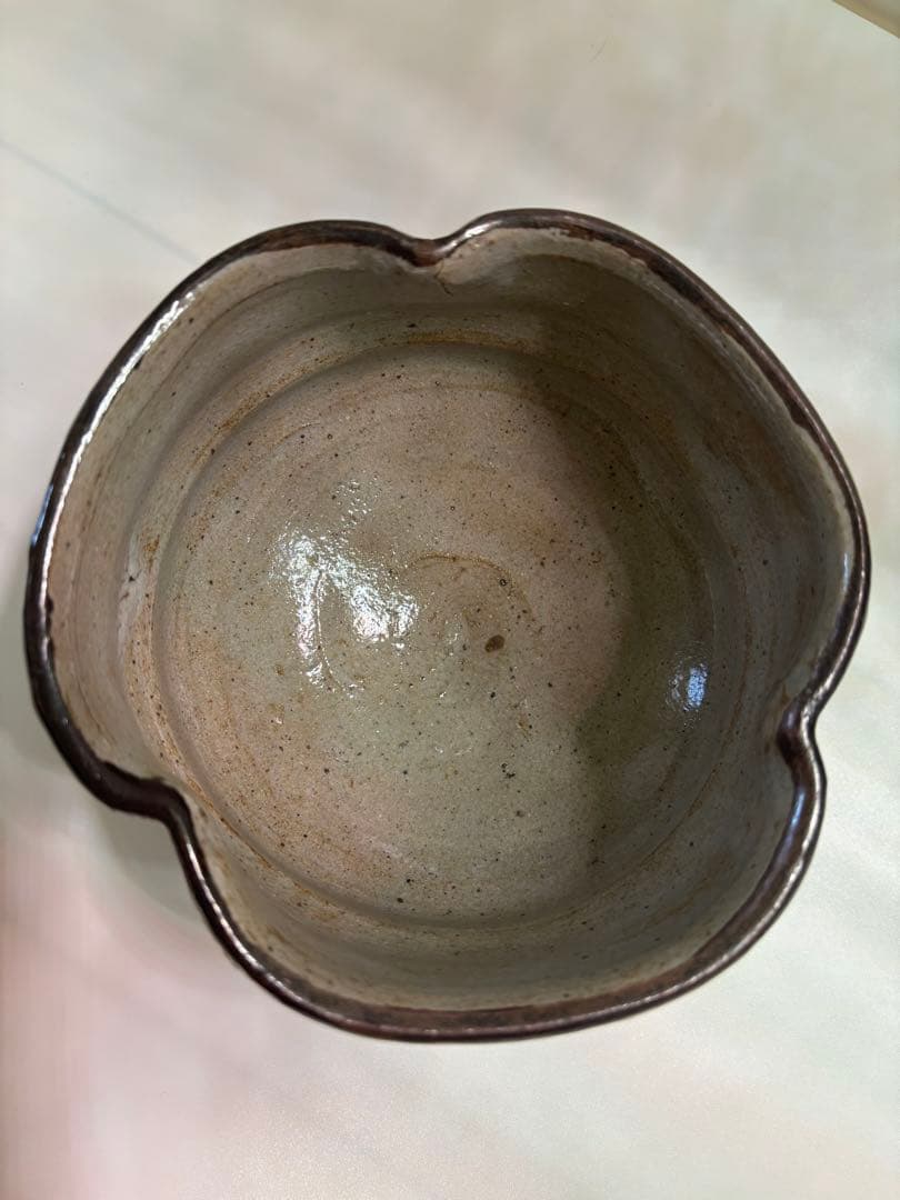 西岡小十　絵唐津茶碗