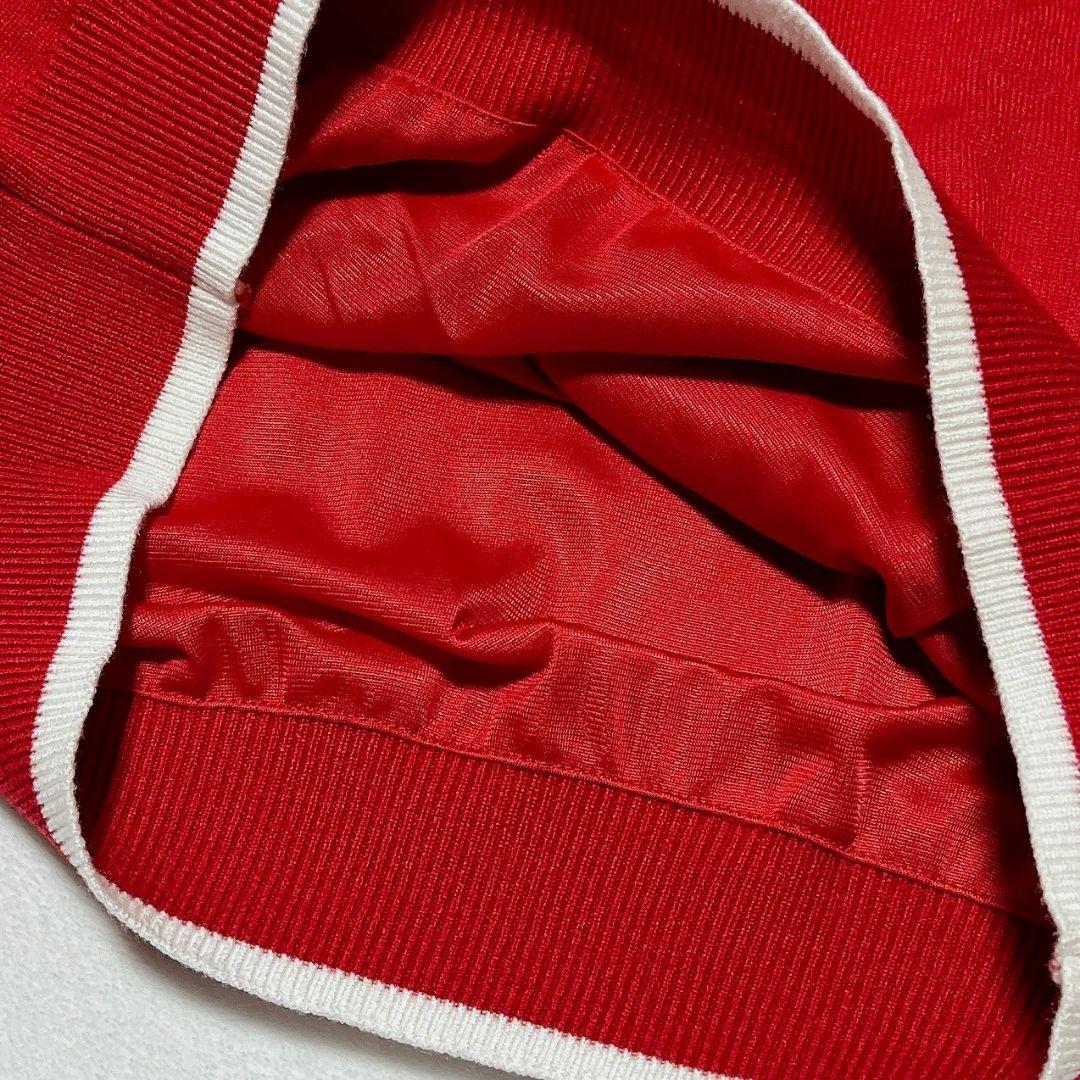 新品　マルボン　malbon　ゴルフ　裏地付ニット　レッド　M　レディース