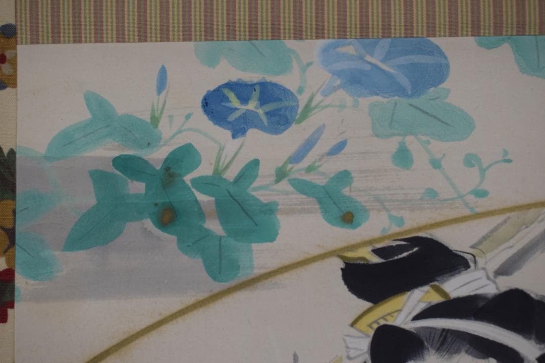 清春/美人画/美人行水図/掛軸☆宝船☆Z-416