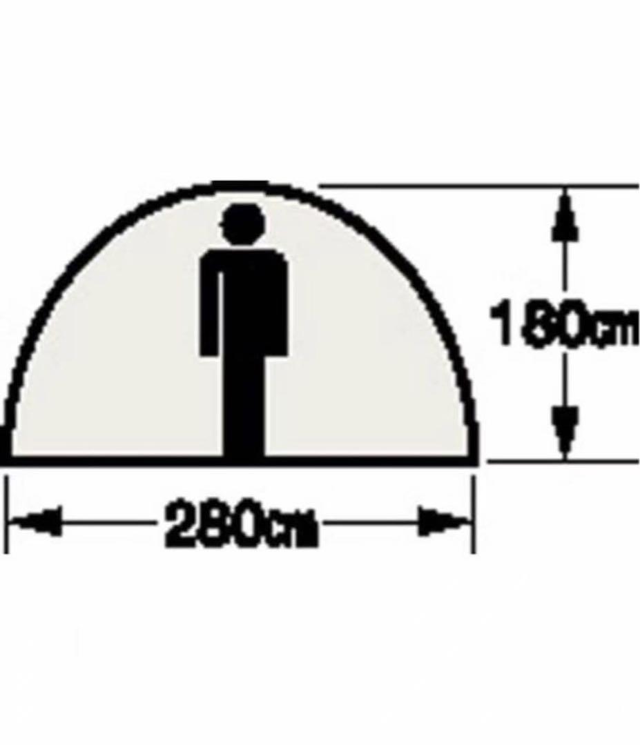 キャプテンスタッグ オルディナ スクリーンドームテント(6人用) M-3118