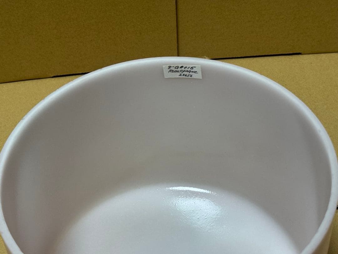 アルケミー　クリスタルボウル 8インチ Rose opaque