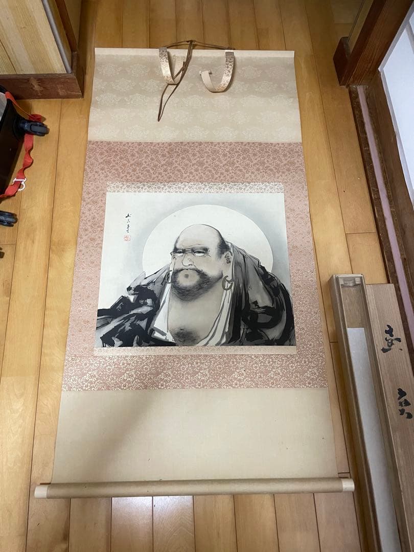 掛け軸　長谷川武岳　達磨大師