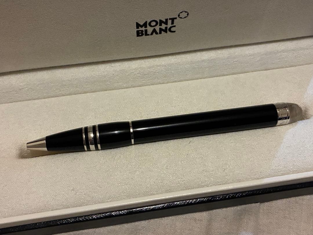 値下げ　MONT BLANC 黒 スターウォーカー ボールペン 専用ケース付き